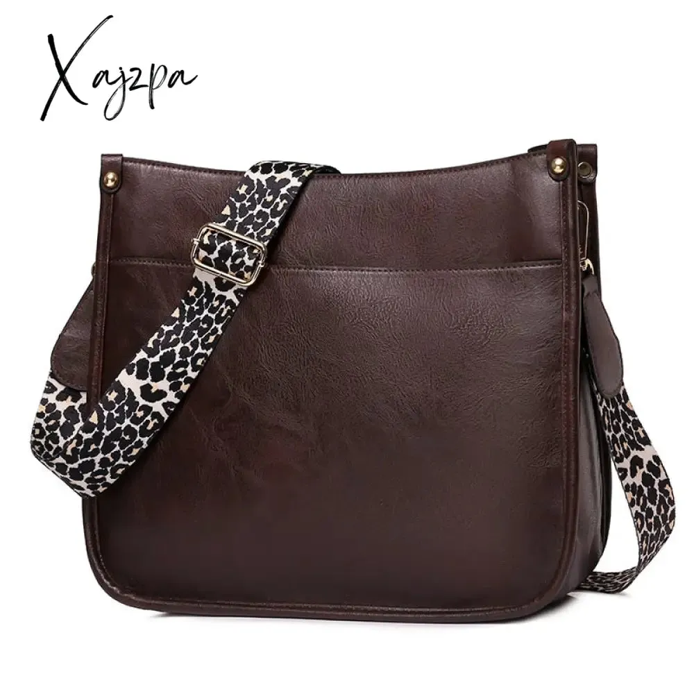 Xajzpa - Women Soft Leather Handbags Lady Small Cute Shoulder Bags Female Fashion Shopping Bag Bolsas Femininas Candy Color For Girl