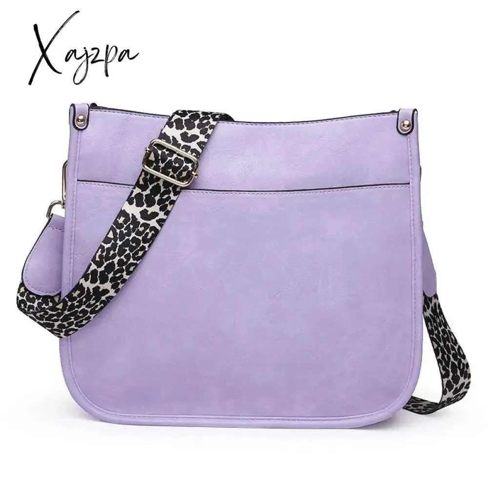 Xajzpa - Women Soft Leather Handbags Lady Small Cute Shoulder Bags Female Fashion Shopping Bag Bolsas Femininas Candy Color For Girl