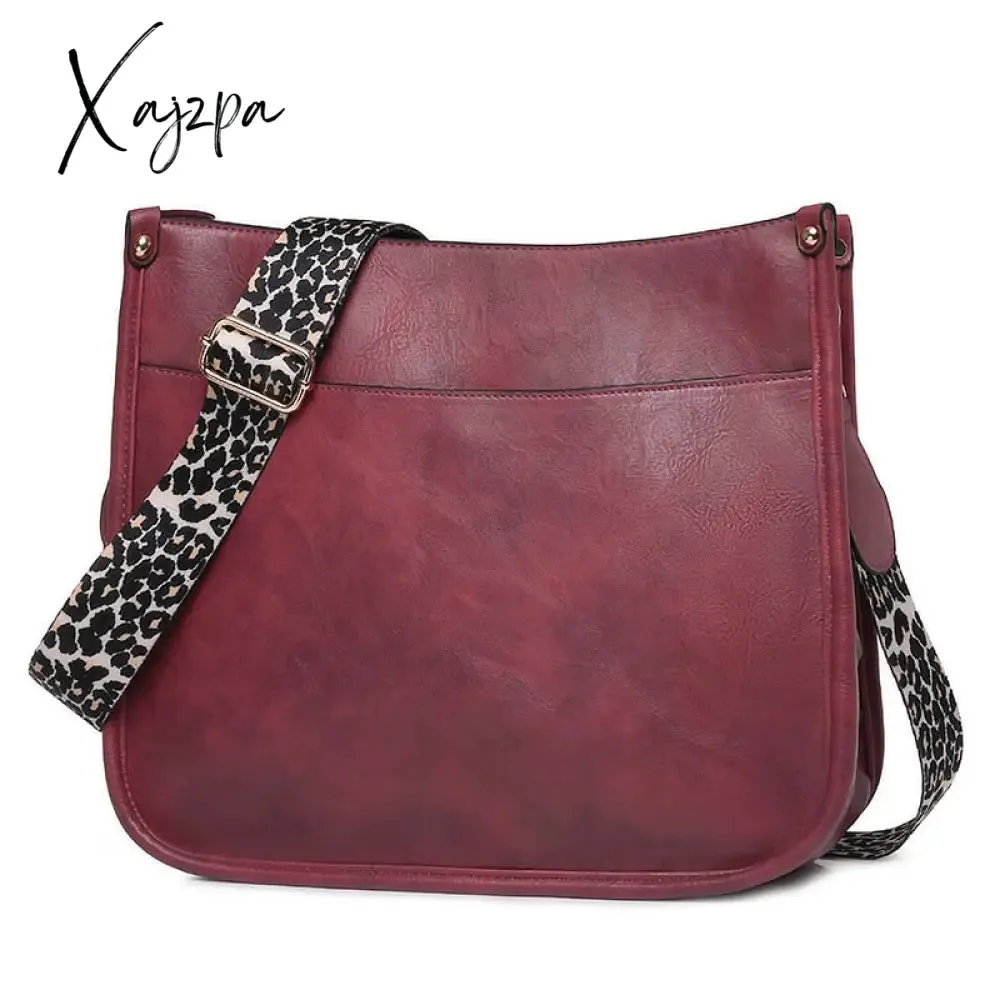 Xajzpa - Women Soft Leather Handbags Lady Small Cute Shoulder Bags Female Fashion Shopping Bag Bolsas Femininas Candy Color For Girl