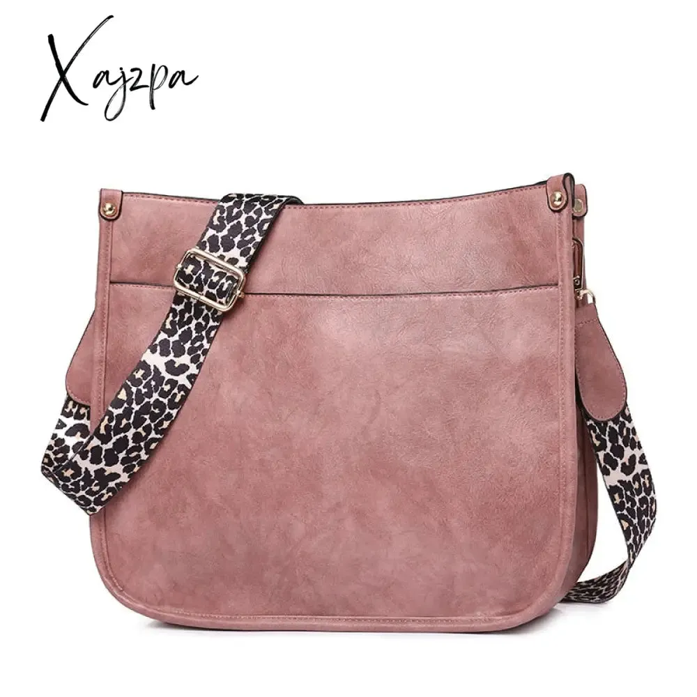 Xajzpa - Women Soft Leather Handbags Lady Small Cute Shoulder Bags Female Fashion Shopping Bag Bolsas Femininas Candy Color For Girl