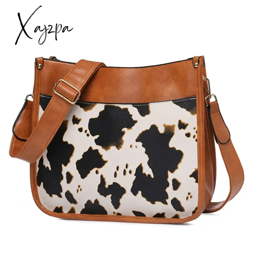 Xajzpa - Women Soft Leather Handbags Lady Small Cute Shoulder Bags Female Fashion Shopping Bag Bolsas Femininas Candy Color For Girl