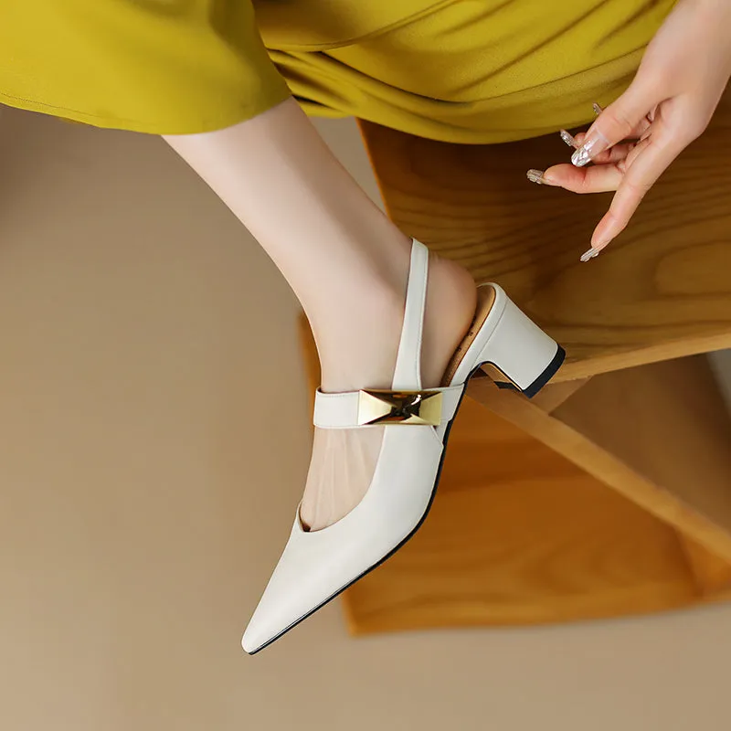 Zaira Slingback Pumps Low Heel