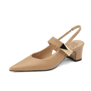 Zaira Slingback Pumps Low Heel