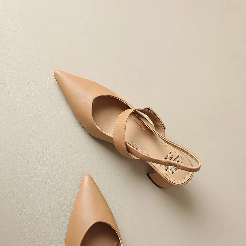 Zaira Slingback Pumps Low Heel